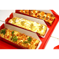 Boîte d'emballage de qualité alimentaire avec logo personnalisé, boîte à pizza coréenne de 25 cm, boîte à tiroir en carton blanc, emballage à emporter, boîtes à pizza en papier pour restaurant
