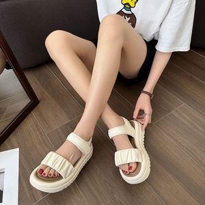 Sandales de plage décontractées pour femmes, version coréenne, été 2025, avec semelle épaisse antidérapante - Product Image 6