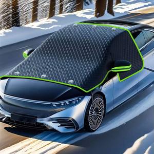 Grande housse de <span class=keywords><strong>pare</strong></span>-<span class=keywords><strong>brise</strong></span> magnétique en tissu Oxford pour voitures, protection contre le vent et la neige, anti-gel, ajustement universel, accessoire extérieur - Product Image 2