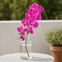 Bunga Phalaenopsis Modern 3D Print Ramah Lingkungan dengan Sentuhan Realistis dari Karet Lunak untuk Dekorasi Pernikahan, Luar Ruangan, dan Rumah