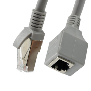 สายต่ออีเทอร์เน็ต RJ45ตัวผู้เป็นตัวเมียพร้อมแผงสำหรับสวิตช์เราเตอร์เครือข่ายแลน Cat5e/Cat6, 4FT/5FT/6FT