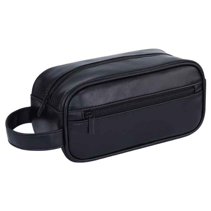 Large Capacity Travel Supplies Outdoor Men's Toiletry Bag Pu Portable Makeup Bag
