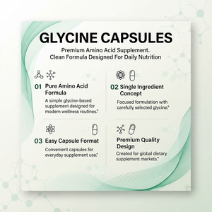 Cápsulas de Glicina OEM ODM 1000mg 120 Unidades a Granel Marca Privada - Product Image 4