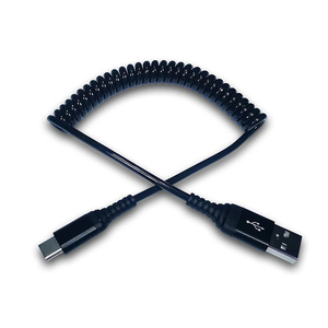 Custom Spiral <b>Cable</b> Coiled USB C to USB C <b>Data</b> Charger <b>Cables</b> Usb Type c Spirale - Product Image 3