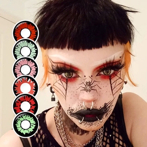 Pseyeche <span class=keywords><strong>Lentilles</strong></span> de contact annuelles souples coréennes <span class=keywords><strong>pour</strong></span> Halloween, motif corail, effet <span class=keywords><strong>Sharingan</strong></span> <span class=keywords><strong>pour</strong></span> cosplay - Product Image 1