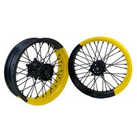 Ensemble de roues Supermoto de 17 pouces pour Sur-Ron Storm Bee, jantes et moyeux de course en alliage d'aluminium CNC haute performance, ensemble complet en stock