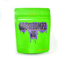 Sachet anti-odeur pochette debout zip-lock emballage comestible gommeux imprimé personnalisé 3.5 sacs en mylar