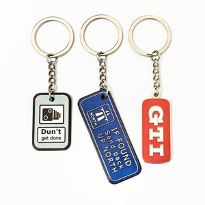 Keychain Manufacturer Wholesale Blank Sublimable Promotional Cute Car Metal <b>Key</b> <b>Chains</b> Accessories Custom logo Enamel Keychain - Product Image 2
