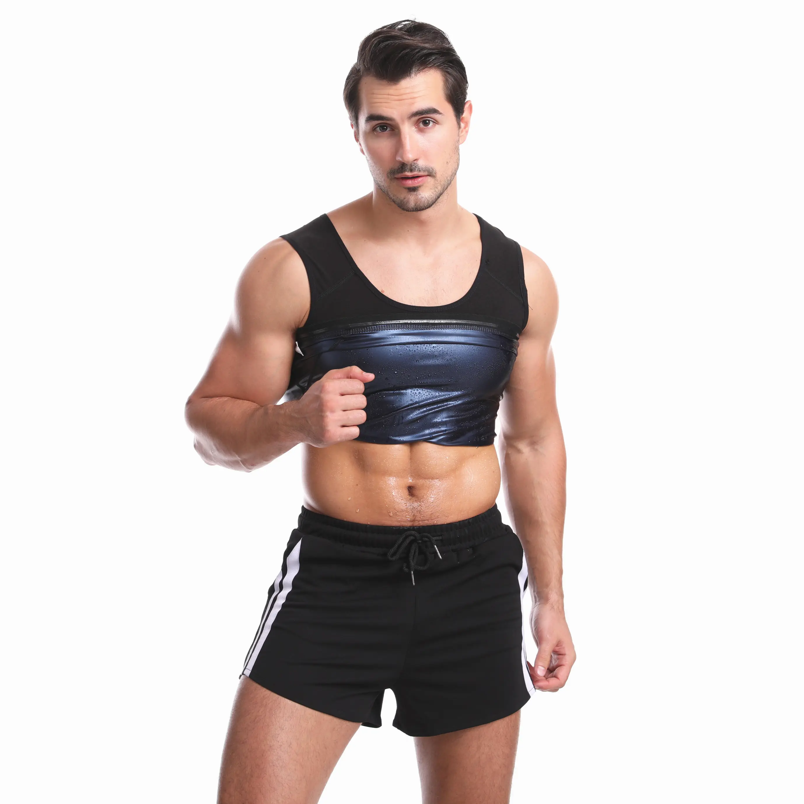 Men's Women's Workout Weight Loss Neoprene Sweat Enhancer Slimming Waist Trainer Sauna Vest For Men and Women