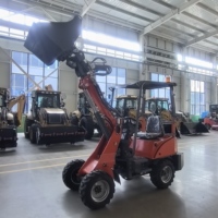 CE-zertifizierter Chinesischer Mini-Elektro-Radlader mit Motor & Pumpe, 800kg Nennlast, 3410mm Hubhöhe, Geländegängiger Gabelstapler