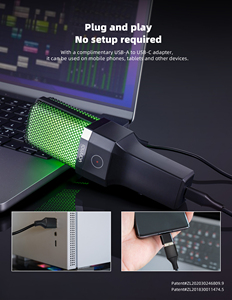 Một nút câm RGB USB máy tính để bàn chơi game Microphone Studio streaming Tripod condenser Máy tính để bàn RGB chơi game Microphone - Product Image 4