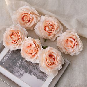 ดอกกุหลาบประดิษฐ์ CallaFloral สีแชมเปญ ผ้าทอแบบ Pan Weaving สำหรับตกแต่งงานแต่งงานภายในอาคาร - Product Image 1