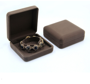 Customize Logo Wire Drawing Brown <b>Small</b> Travel Acetate Trinket <b>With</b> <b>Lid</b> for Jewelry Box Packaging Luxury Necklace Ring <b>Boxes</b> - Product Image 6