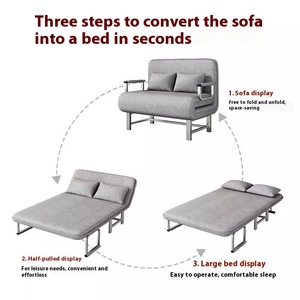 Sofá Cama Plegable Multifuncional de Doble Uso, Cómodo, Individual, con Tela de Esponja, para Apartamentos Pequeños - Product Image 4