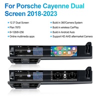Reproductor de DVD para Auto Navihua, Pantalla Multimedia de Entretenimiento para Copiloto, para Porsche Cayenne 2018-2023, Radio Estéreo, Pantalla Dual, Carplay