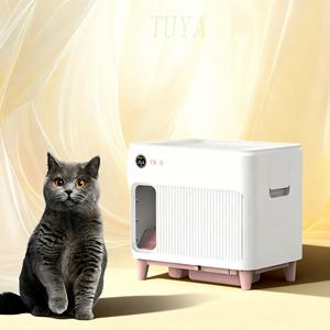 <span class=keywords><strong>Bac</strong></span> à litière automatique intelligent et fermé avec filtre HEPA et désodorisant, <span class=keywords><strong>bac</strong></span> à litière autonettoyant extra large pour chats de grande race - Product Image 1