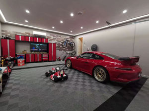 אריחי ריצוף לחניה פנימית, מתחברים בלחיצה, נגד החלקה, עמידים למים, PP, 395x395 מ\\\"מ, עובי 18 מ\\\"מ, התקנה מהירה, מודרניים - Product Image 1