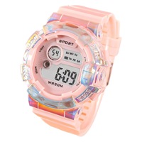 Jam Tangan Elektronik LED Grosir 2024 untuk Pelajar, Bercahaya, Pria Wanita Anak-anak, Warna-warni