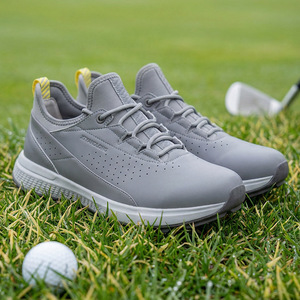 Men's Spikeless Golf Shoes Rubber Outsole Flat Heel Casual Training Shoes Standard Thickness Other Ball Sports - Product Image 4
