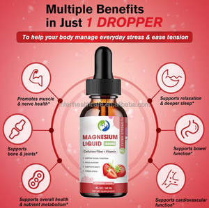 Gotas Líquidas de Citrato de Magnesio de Marca Privada, Apoya la Salud Intestinal y la Memoria, 60 ml, Vitaminas de Grado Alimenticio para Adultos - Product Image 3