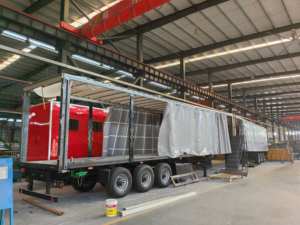 Meilleur <span class=keywords><strong>prix</strong></span> <span class=keywords><strong>Remorque</strong></span> <span class=keywords><strong>semi</strong></span>-<span class=keywords><strong>remorque</strong></span> à rideaux latéraux en PVC de 40 pieds, 30 tonnes, avec bâche pour boissons et marchandises - Product Image 3