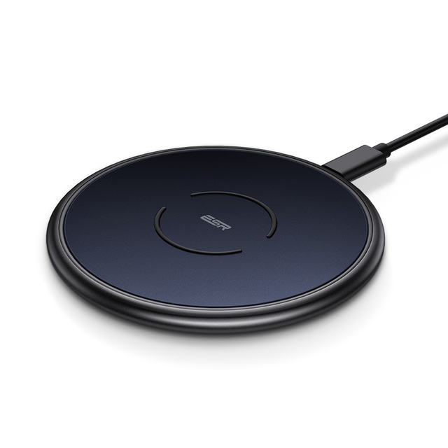 Fast Wireless Charger with QC2.0 12W Output Electric Design Aluminum Alloy for Mobile Phones