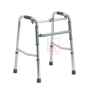 Dispositif d'aide à la marche orthopédique, 1 pièce, aluminium réglable à hauteur pour les personnes handicapés