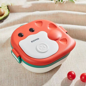 316 thép không gỉ dễ thương Hộp Ăn Trưa với 3 khoang nhiệt <span class=keywords><strong>container</strong></span> thực phẩm cho trẻ em & trẻ sơ sinh heatable tính năng - Product Image 4