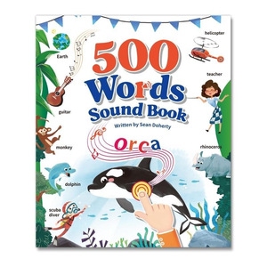 Livre sonore pour enfants <span class=keywords><strong>de</strong></span> 500 <span class=keywords><strong>mots</strong></span>, ressource d'apprentissage précoce, comprenant 500 <span class=keywords><strong>mots</strong></span> <span class=keywords><strong>de</strong></span> vocabulaire <span class=keywords><strong>anglais</strong></span> essentiels, en bois et papier - Product Image 1