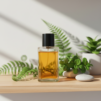 Aroma Garden 5-Pack 10ml Set Sampel Parfum Kaca Portabel Anti Bocor dengan Tutup Gabus Ukuran Mini Mewah Elegan