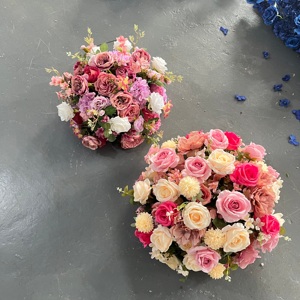 Bola de flores rosas artificiales de 70cm, centros de mesa de boda, flores de lujo para decoración de eventos - Product Image 1