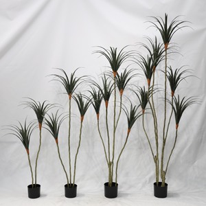 Plante artificielle décorative en pot, haute simulation, à tige fine, type Arbre du sang du dragon, centenaire - Product Image 1