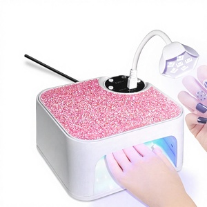 Lampe à ongles multifonctionnelle transfrontalière à brancher, haute puissance, double main, <span class=keywords><strong>UV</strong></span>/LED, rotation à 360°, 6 LED, chargement USB, incrustation de diamants - Product Image 1
