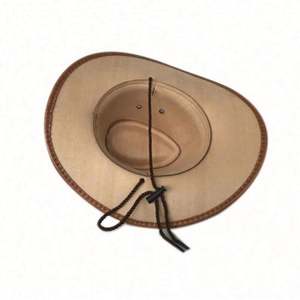 Chapeaux de cowboy américains lisses en similicuir avec bandeau anti-transpiration pour l'extérieur, les voyages et les fêtes, toutes saisons, unisexe Z-19122715 5-8 jours - Product Image 6