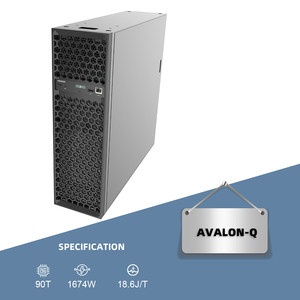 Canaan Avalon Q 90T BTC Miner Máquina de minería de Bitcoin SHA 256 de alta eficiencia 1674W - Product Image 1