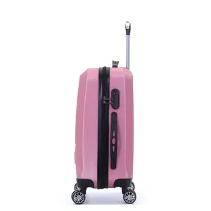 Vente chaude pas cher 3 pièces ensembles ABS bagage à main chariot Portable unisexe Premium bagages durables avec roues universelles