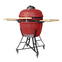 Barbecue au charbon de bois AUPLEX Kamado 24 pouces, moderne et haut de gamme, en céramique