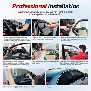 Auto Rear Window Privacy Film for Windows Nano Ceramic Tint UV Proof Protection Self Healing Anti Scratch - Product Image 6
