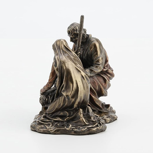 Decoración del hogar, estatuas de figuras humanas de bronce, moldes para Estatua de la <span class=keywords><strong>Sagrada</strong></span> <span class=keywords><strong>Familia</strong></span>, conjunto de Natividad, escultura de figura de Navidad - Product Image 6