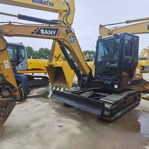 Mini-excavatrice Sany SY16C SY35C SY55C SY60C SY75C d'occasion, moteur Isuzu, godet de 0,28 m, poids opérationnel de 6000 kg - Product Image 1