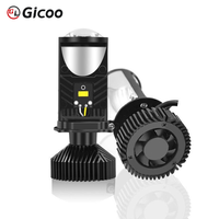 GICOO Y9 80W 16000LM 12V Nouveau 6000K Éclairage automobile Ampoules de projecteur LED H4 Canbus Phare de voiture à faisceau haut/bas