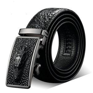 Men Reversible Mens <strong>Belt</strong> Cowhide crocodile <strong>Pattern</strong> Leather <strong>Belt</strong> Genuine Luxury Men <strong>Belts</strong> - Product Image 1