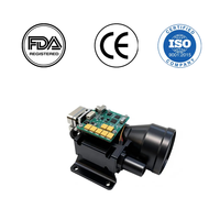 Module télémètre laser industriel longue portée 15 km, 1,54 m, classe I, sûr pour les yeux, récepteur 50 mm, 500J, RS422, LRF, MIL-STD-810G, IP67, 6,0x