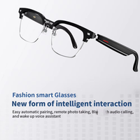 Lunettes de soleil intelligentes personnalisées TAC + UV400 avec assistant vocal IA, lecteur de musique, étanches IP65, télécommande sans fil E13-06, tendance