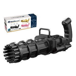 Anak-anak baru Upgrade 15 lubang listrik pistol gelembung musim panas luar ruangan menyenangkan 2-generasi Gatling dengan bahan plastik - Product Image 1