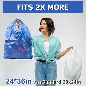 ถุงขยะเสื้อยืดรีไซเคิล ถุงขยะแบบเสื้อกั๊กเป็นมิตรกับสิ่งแวดล้อมเพื่อการใช้งานอย่างยั่งยืน - Product Image 2