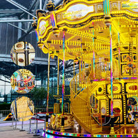 Double Decks Carrousel Horse Rides Kids and Adult Attractive Amusement Park Equipment European Carrousel Rides for Sale