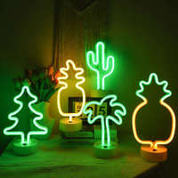 Lampe néon personnalisée à piles, arc-en-ciel, suspendue, en acrylique, avec LED pour la décoration de chambre, IP44 pour Noël