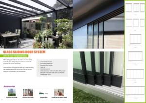 Invernadero de Aluminio con Techo de Cristal <span class=keywords><strong>para</strong></span> Jardín o Patio / Terraza con Techo de Cristal y Paredes Corredizas de Cristal - Product Image 5