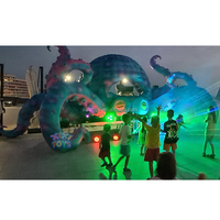 XIXI TOYS Cabine gonflable géante de 8m populaire pour les concerts de vacances-Cabine gonflable publicitaire pour les performances de DJ